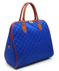 Quilted Overnight Weekend Tote HL00428 BLUE